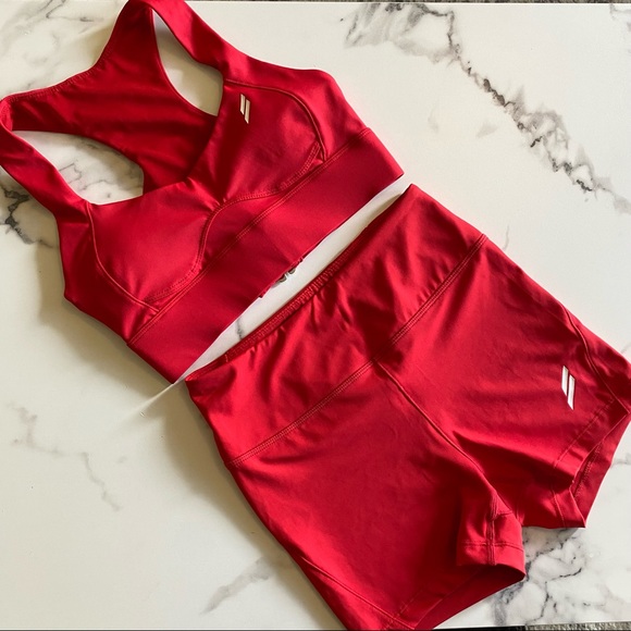 DOYOUEVEN High Rise Excel Bike Shorts Leggings Red - Picture 5 of 10